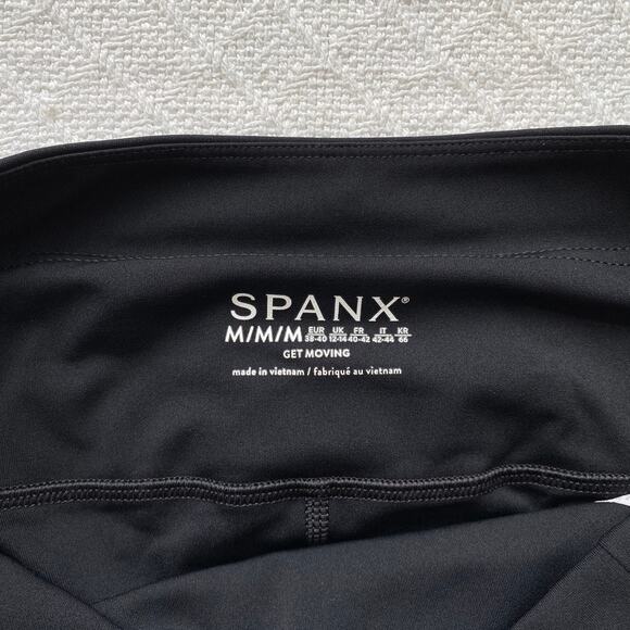 Spanx Get Moving Pleated Mini Skort Black Booty Boost Shorts Tennis Golf 14" Med - Picture 7 of 11